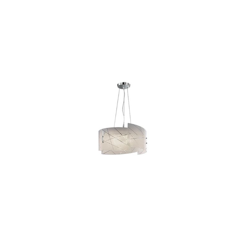 lampada a sospensione trio sandrina 40w 3xe27 bianco [301200300]