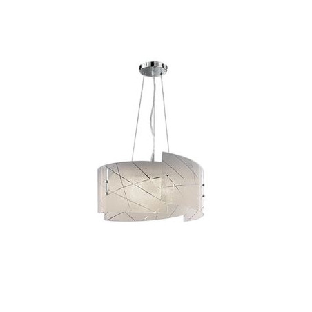 lampada a sospensione trio sandrina 40w 3xe27 bianco [301200300]