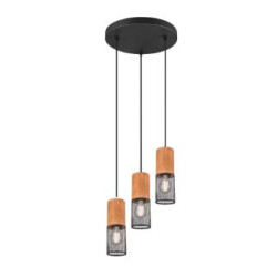 lampada a sospensione trio tosh 40w 3xe27 nero opaco [304330332]