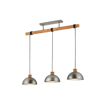 lampada a sospensione trio delhi 42w e27 nichel anticato [303400367]