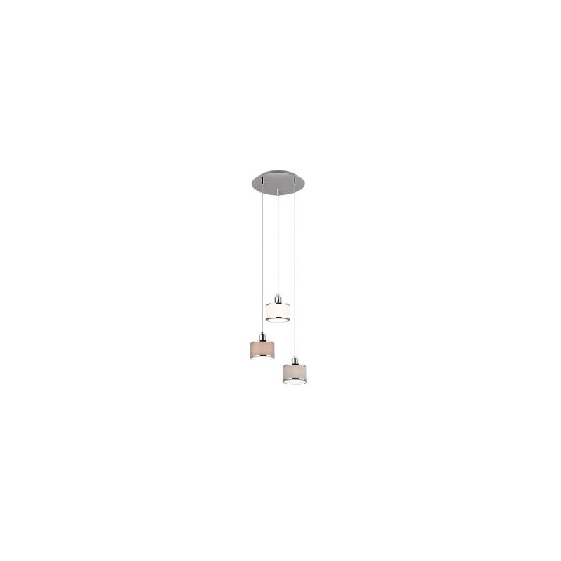 lampada a sospensione trio kaprun 28w 3xe14 cromo [311630306]