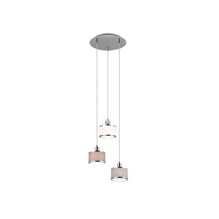 lampada a sospensione trio kaprun 28w 3xe14 cromo [311630306]
