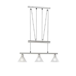 lampada a sospensione trio stamina 40w 3xe14 nichel opaco [3751031-07]