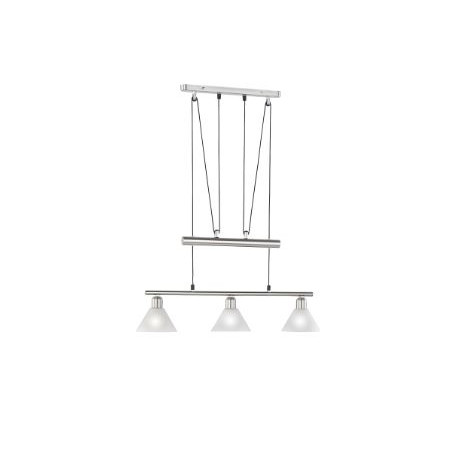 lampada a sospensione trio stamina 40w 3xe14 nichel opaco [3751031-07]