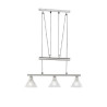 lampada a sospensione trio stamina 40w 3xe14 nichel opaco [3751031-07]