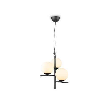lampada a sospensione trio pure 28w 3xe14 bianco-nero [302000332]