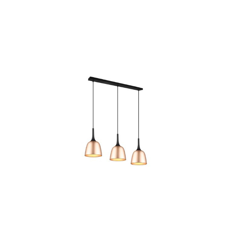 lampada a sospensione trio chiron 40w 3xe27 ottone opaco [310800308]