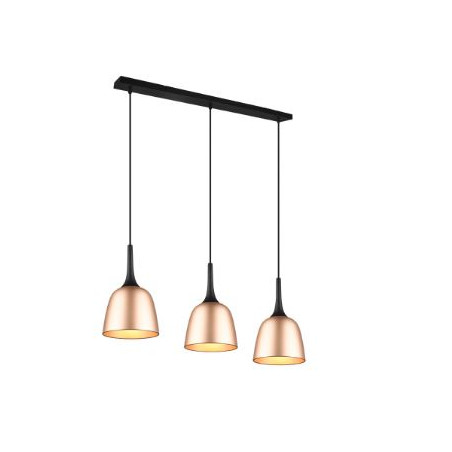 lampada a sospensione trio chiron 40w 3xe27 ottone opaco [310800308]