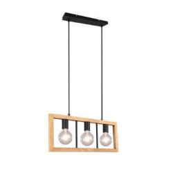 lampada a sospensione trio agra 10w 3xe27 nero opaco [313800332]