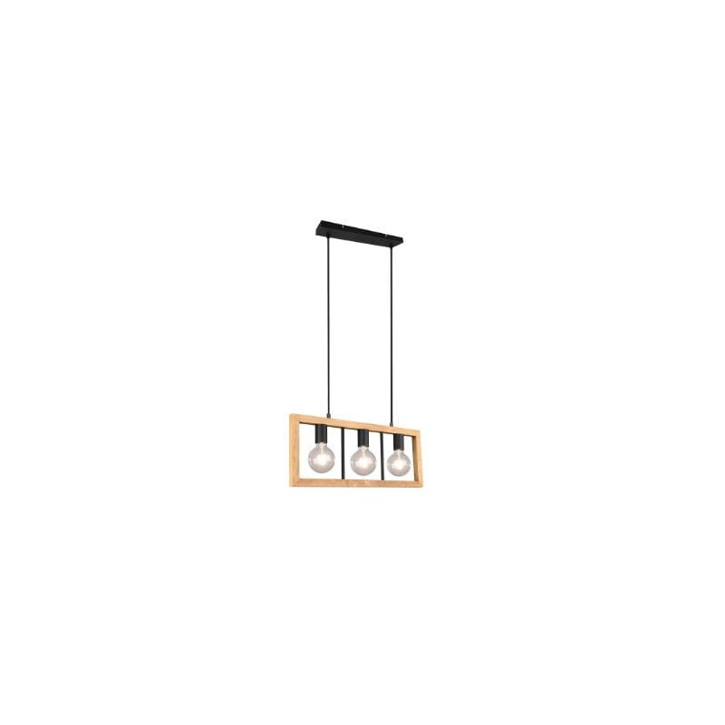 lampada a sospensione trio agra 10w 3xe27 nero opaco [313800332]