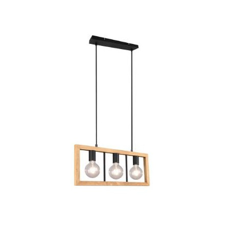 lampada a sospensione trio agra 10w 3xe27 nero opaco [313800332]