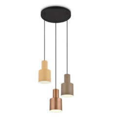 lampada a sospensione trio agudo 40w 3xe27 multicolore [319430317]