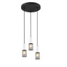 lampada a sospensione trio tosh 40w 3xe27 bianco-nero [304330334]