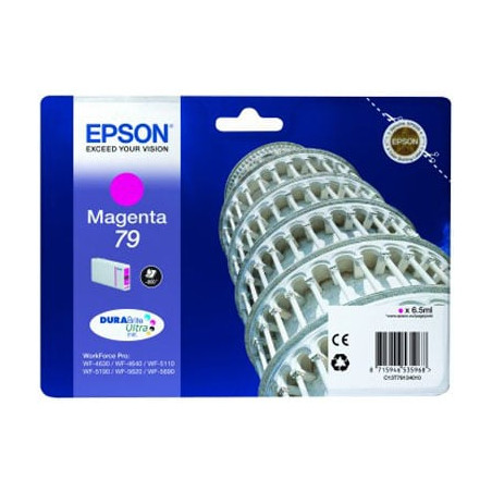 Cartuccia epson magenta durabrite ultra serie 79/ torre di pisa [c13t79134010]