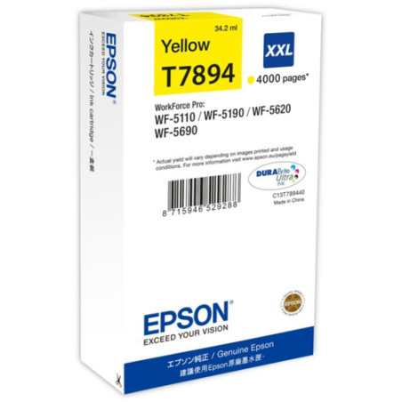 cartuccia epson giallo durabrite ultra serie t789 xxl [c13t789440]