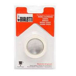 guarnizione e filtro moka bialetti 3 tazze [bialetti]