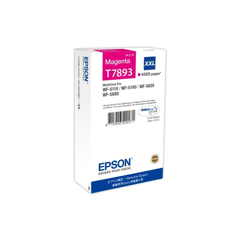 Cartuccia epson magenta durabrite ultra serie t789 xxl [c13t789340]