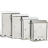 cassetta postale metalplus27,5x35x12cm inox serie elios [3100x/2]