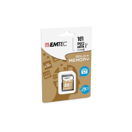 16gb scheda microsdhc emtec class 10 oro [ecmsd16ghc10gp]