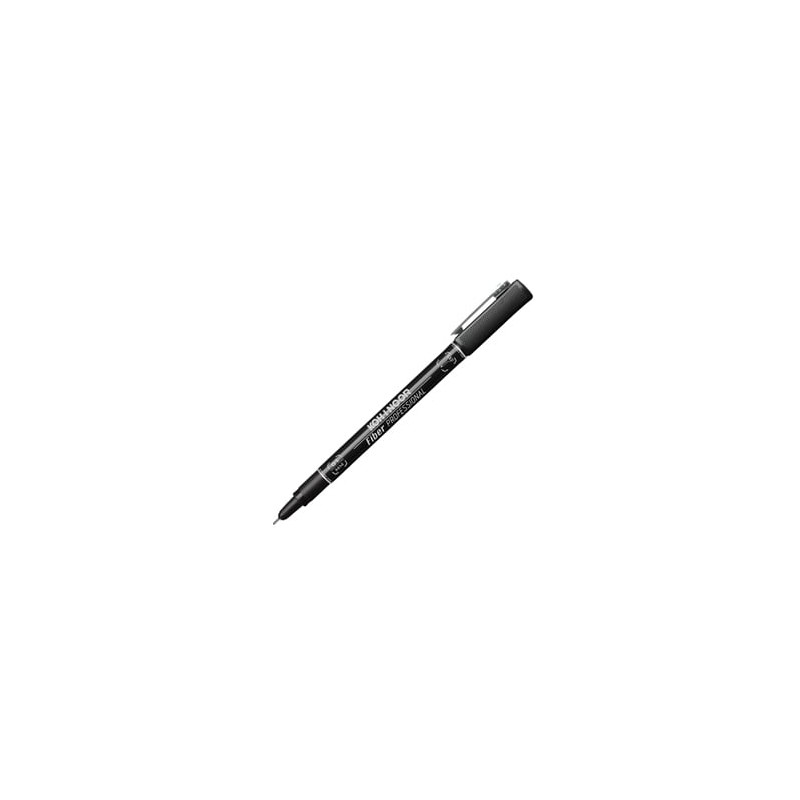 fineliner professional fiber nero 0,1mm [dh2101]
