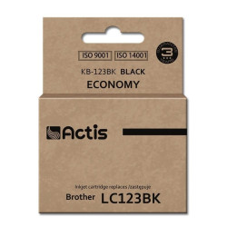 cartuccia d'inchiostro actis kb-123bk per brother lc123bk/lc121bk