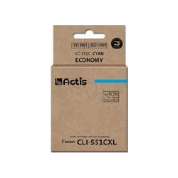 cartuccia d'inchiostro actis per canon 551c 335pagine blu [kc-551c]