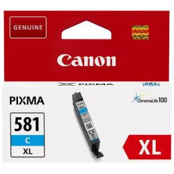 cartuccia activejet per canon xl 11.7ml ciano [acc-581cnx]