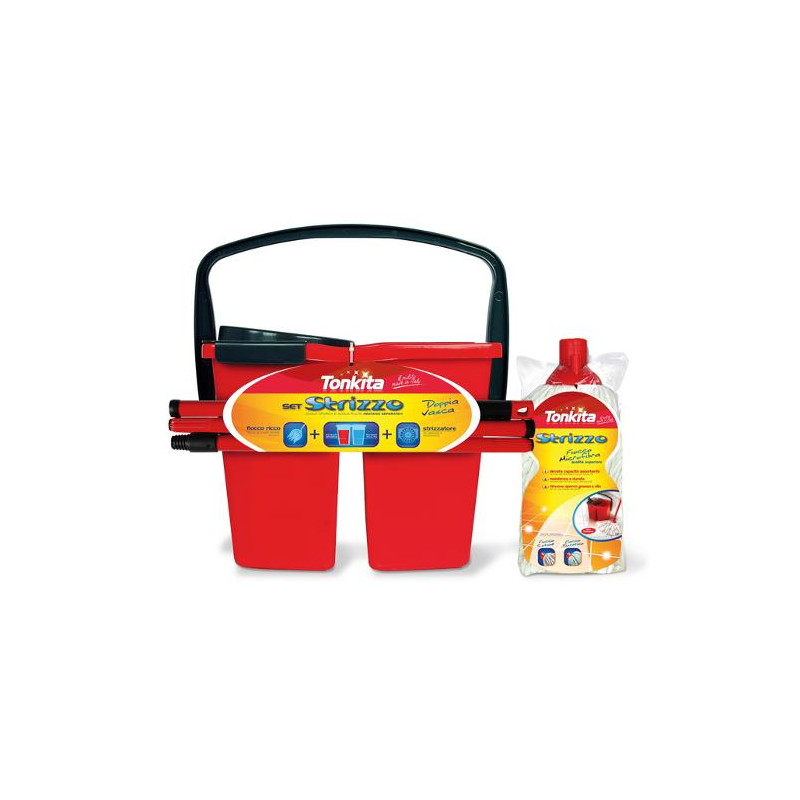 set secchio e mocio lavapavimenti tonkita 775/s7