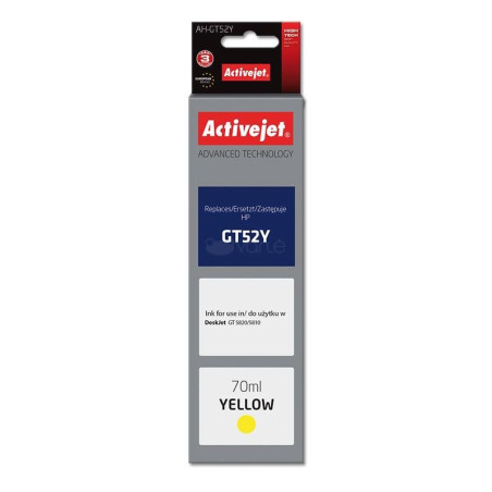 cartuccia activejet per hp gt52y m0h56ae supreme 70ml giallo [ah-gt52y]