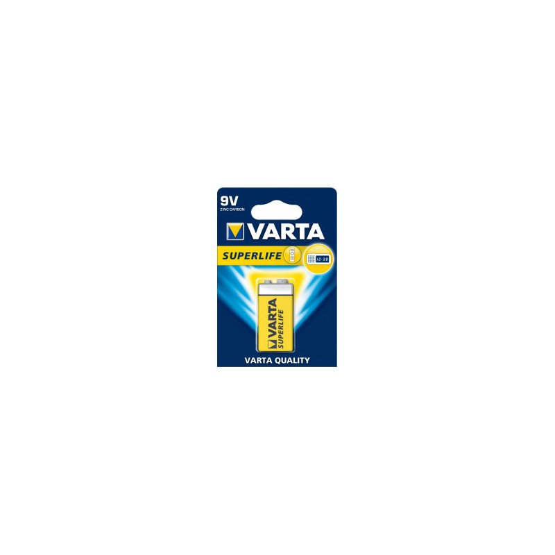 pile varta zinc 9v superlife - 10 pezzi [azvarub60102022]