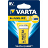 pile varta zinc 9v superlife - 10 pezzi [azvarub60102022]