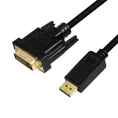 cavo logilink displayport a dvi nero 2m [cv0131]