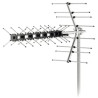 antenna senscor sda 611 dvb-t2/t 12db 75ohm 4g lte nero [avsecadzsda611z]