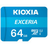 64gb scheda microsdxc kioxia exceria class 10 uhs-i [lmex1l064gg2]