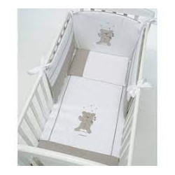piumone con paracolpi foppapedretti babyzoo completo 3pz. bianco