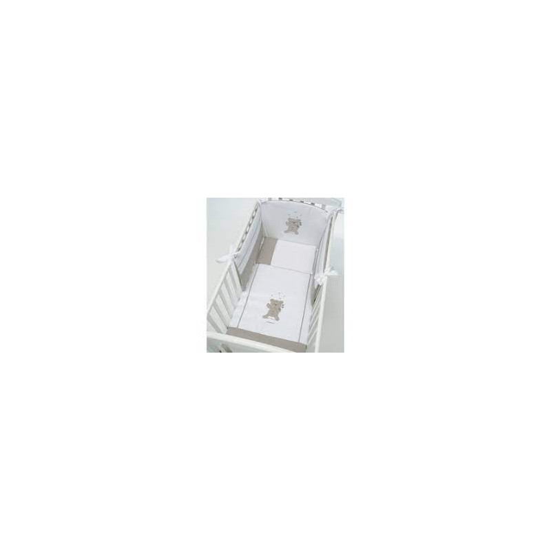 piumone con paracolpi foppapedretti babyzoo completo 3pz. bianco