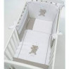 piumone con paracolpi foppapedretti babyzoo completo 3pz. bianco