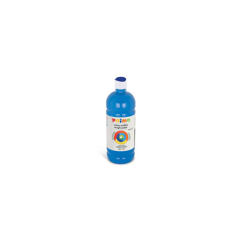 bottiglia primo tempera acrilica 1000ml blu [404ta1000501]