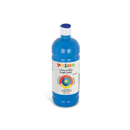 bottiglia primo tempera acrilica 1000ml blu [404ta1000501]