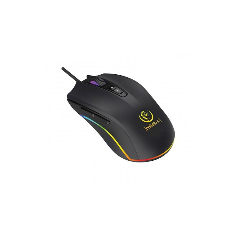 mouse da gioco rebeltec rblmys00052 rgb cablato usb nero