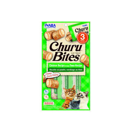 mangime per gatti inaba pollo e purea di tonno 3x10g [eu721]