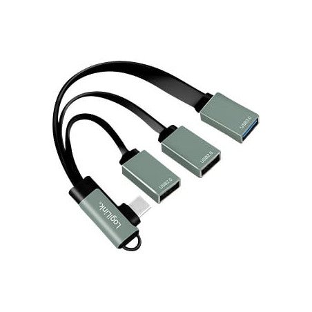 hub usb logilink 3-porte usb-c [ua0361]