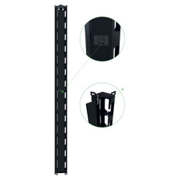 coppia canala gestione cavi techly verticale 42u nero