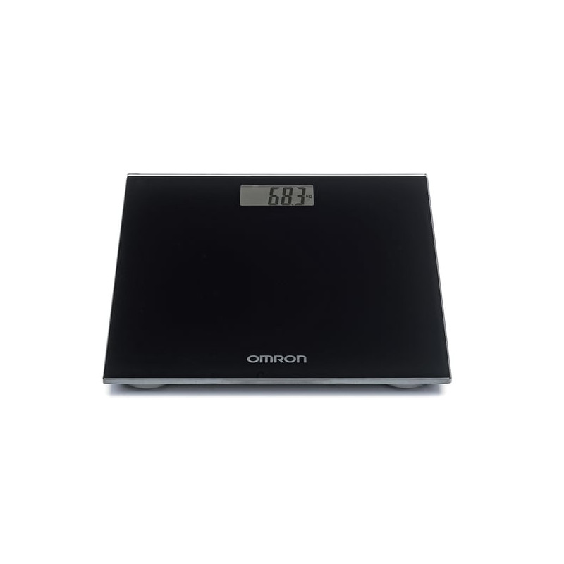 bilancia pesapersone digitale omron hn-289-e in vetro 150kg/nero