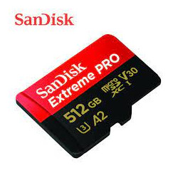 512gb scheda microsdxc sandisk extreme pro 200/140 mb/s a2 u classe