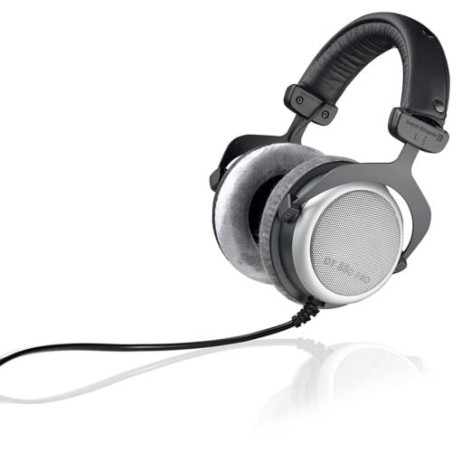 cuffie beyerdynamic dt 880 pro cablate con archetto musica nero/argento