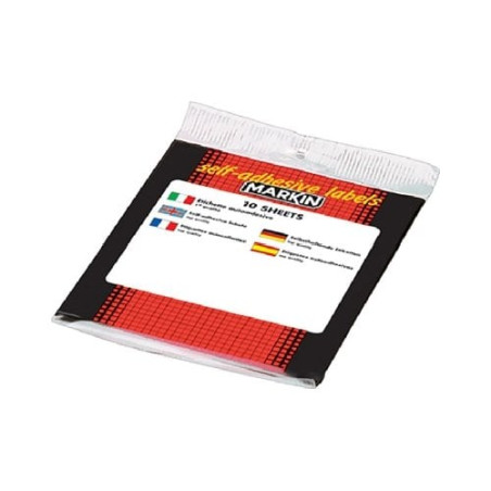 Etichette markin adesive 56x34mm bianca (10 fogli x8 etichette/foglio