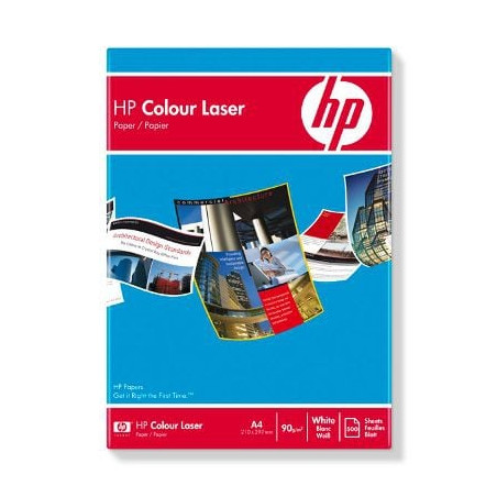 Carta in risma bianca hp 500 fogli a4 90gr colour laser chp 370 [chp370]
