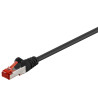 cavo patch goobay rj-45 cat.6 s/stp 0.5m nero [68687]