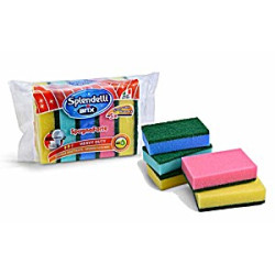 set di spugne arix spendelli abrasiva 5pz colori assortiti